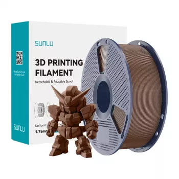 SUNLU PLA+ 2.0 Filament (koffiebruin) 1,75 mm 1 kg