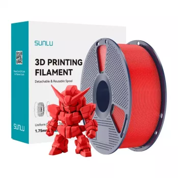 SUNLU PLA+ 2.0 Filament (rood) 1,75 mm 1 kg