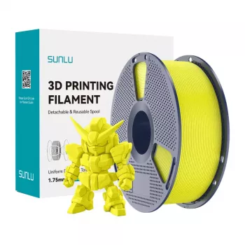 SUNLU PLA+ 2.0 Filament geel 1,75 mm 1 kg