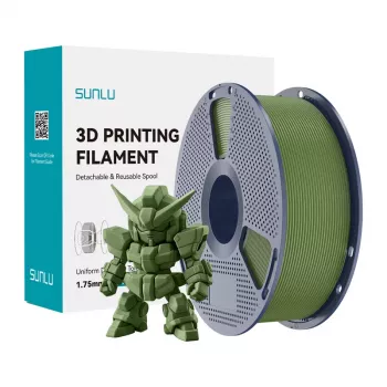 SUNLU PLA+ 2.0 Filament (olijfgroen) 1,75 mm 1 kg