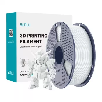 SUNLU PLA+ 2.0 Filament 1,75 mm keramisch wit 1 kg