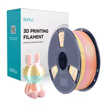 SUNLU PLA+ Silk Filament (Rainbow) 05 1,75 mm 1 kg