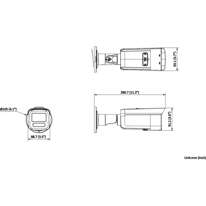 Hikvision DS-2CD2T23G2-2LI 2.8mm IP-camera 2MP AcuSense Hybrid Light