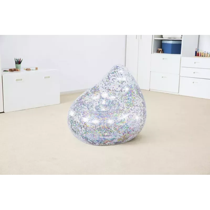 Bestway opblaasbare glitterfauteuil 72x72x64 cm