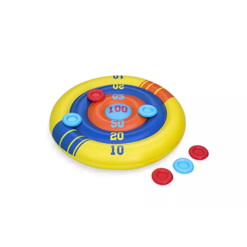 Bestway opblaasbaar zwembadspel Arcade Shield met frisbee 140 cm