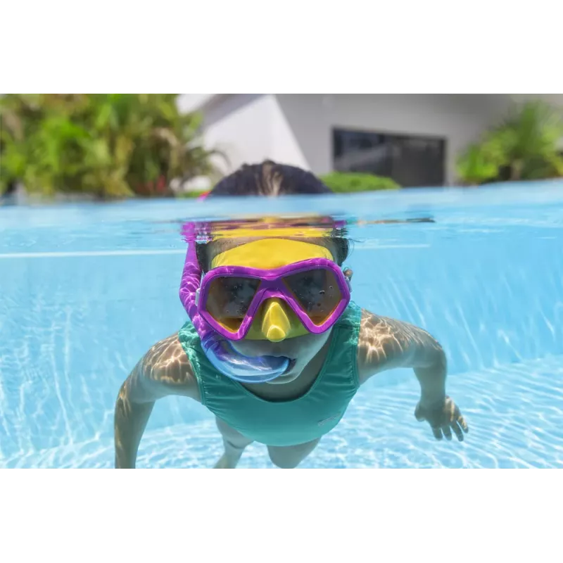 Bestway snorkelset masker + blauwe snorkel 24023