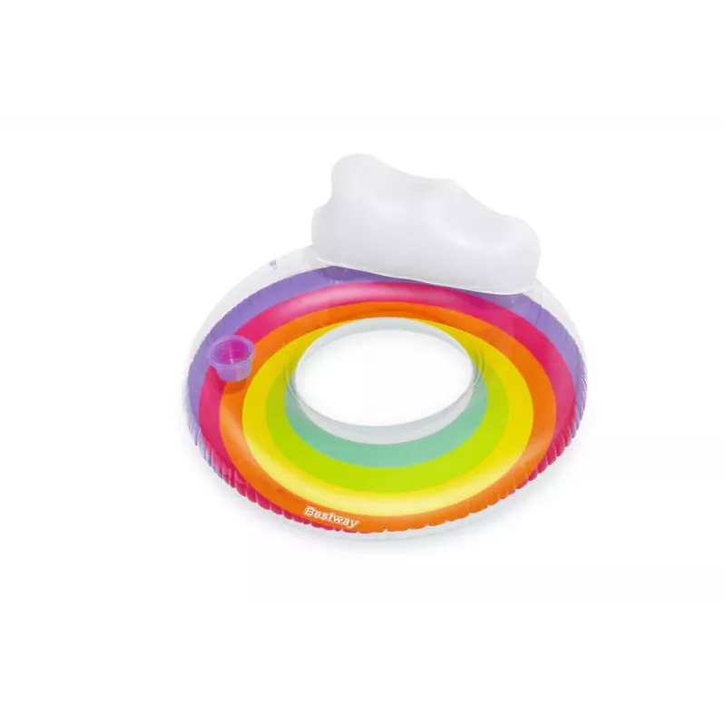 Bestway opblaasbare zwemring 107 cm regenboog