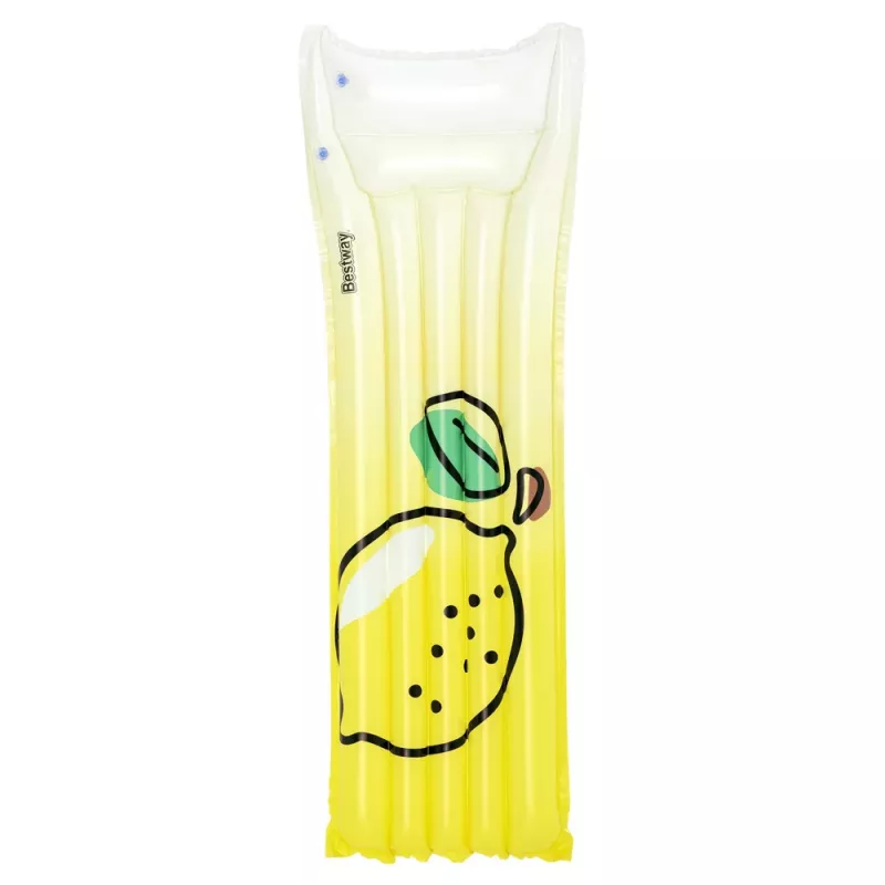 Bestway zwemmatras Lemon 183 x 69 cm opblaasbare zwembadvlotter