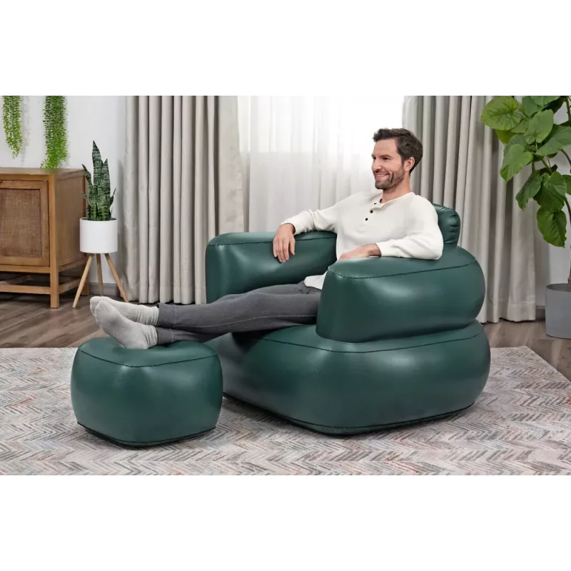 Bestway opblaasbare loungestoel donkergrijs 75137