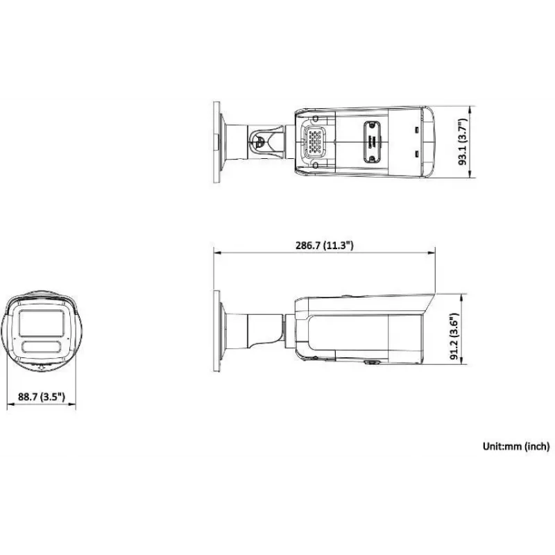 Hikvision DS-2CD2T86G2H-IS2U/SL(2.8mm) 8MP bullet IP-camera met AcuSense, flitslicht en audioalarm