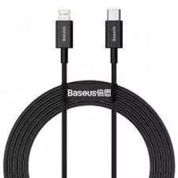 Baseus Superior Series USB-C naar Lightning kabel, 20W PD, 2 m, zwart (CATLYS-C01)