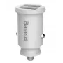 Baseus Rain autolader mini 2x USB 3.1A wit (CCALL-ML02)