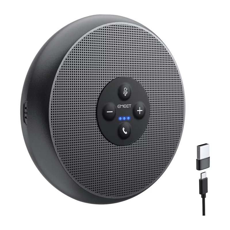 EMEET OfficeCore M1A conferentieluidspreker - USB-C & Bluetooth 5.0, AI-ruisonderdrukking, 360° spraakopname