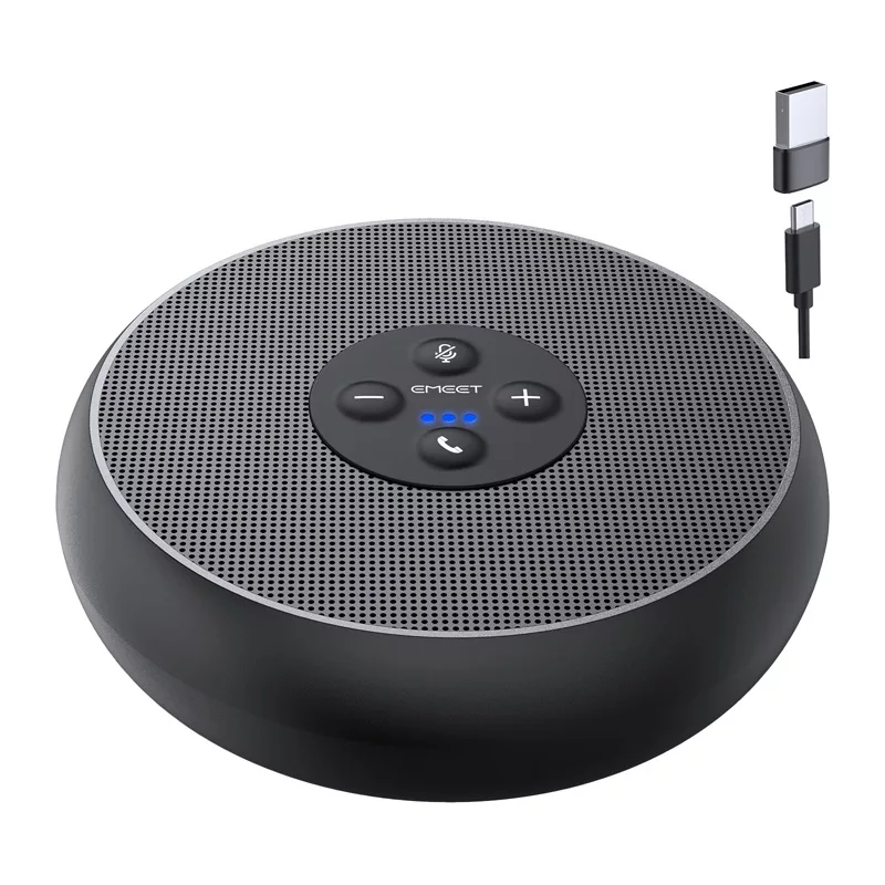 EMEET OfficeCore M1A conferentieluidspreker - USB-C & Bluetooth 5.0, AI-ruisonderdrukking, 360° spraakopname