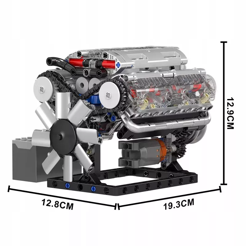 MOULD KING V8 Engine bouwset 10088S - 552 onderdelen