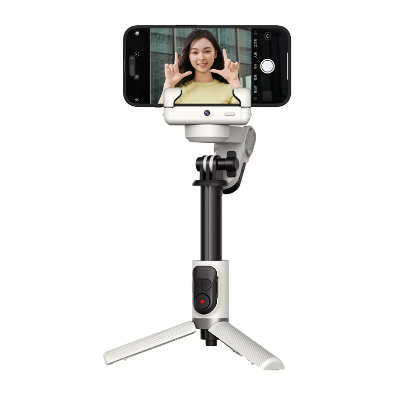 AOCHUAN M1 Pro gimbal met RGB-verlichting (wit)