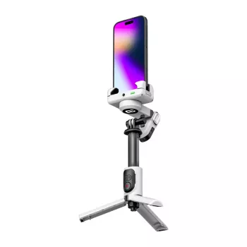 AOCHUAN M1 Pro gimbal met RGB-verlichting (wit)