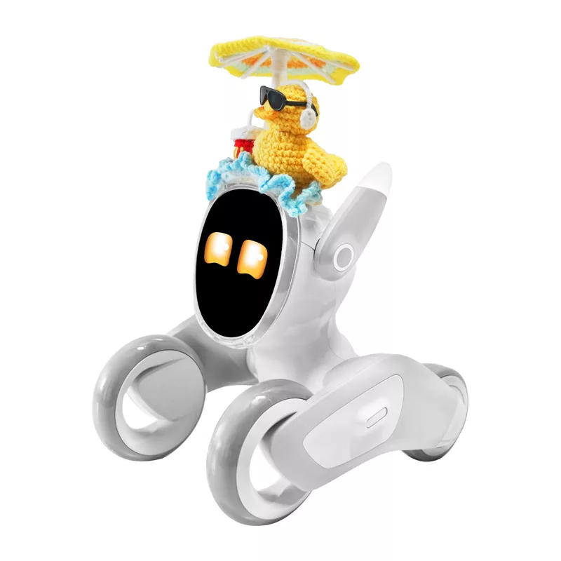 Gebreid eendenkostuum voor Loona Premium robot