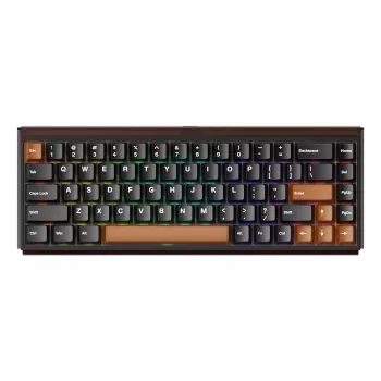 AKKO RAY68-HE Bruin Mechanische Gaming-toetsenbord 68 toetsen Tri-Mode Draadloos