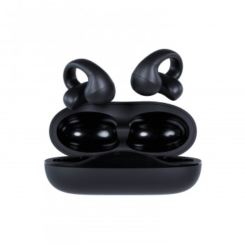 Happy Plugs Clip draadloze open-ear clip-on oordopjes (zwart)