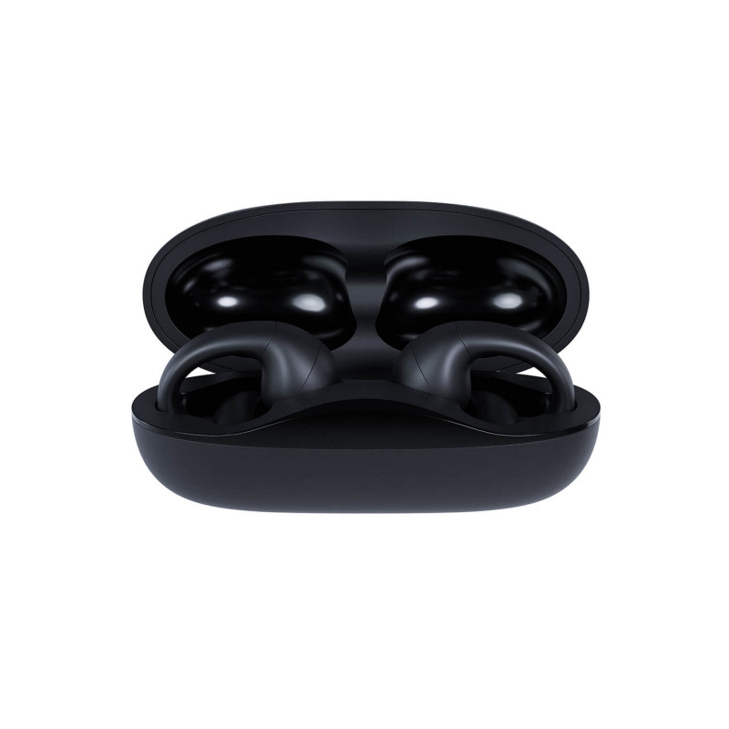 Happy Plugs Clip draadloze open-ear clip-on oordopjes (zwart)