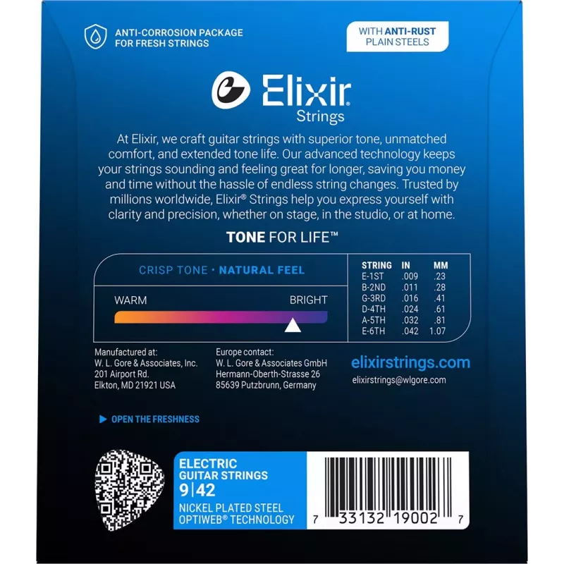 Elixir 12000 Super Light (9-42) PW elektrische gitaarsnaren