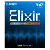 Elixir Strings 12002 Nanoweb elektrische gitaarsnaren, Super Light .009-.042, 6-pack