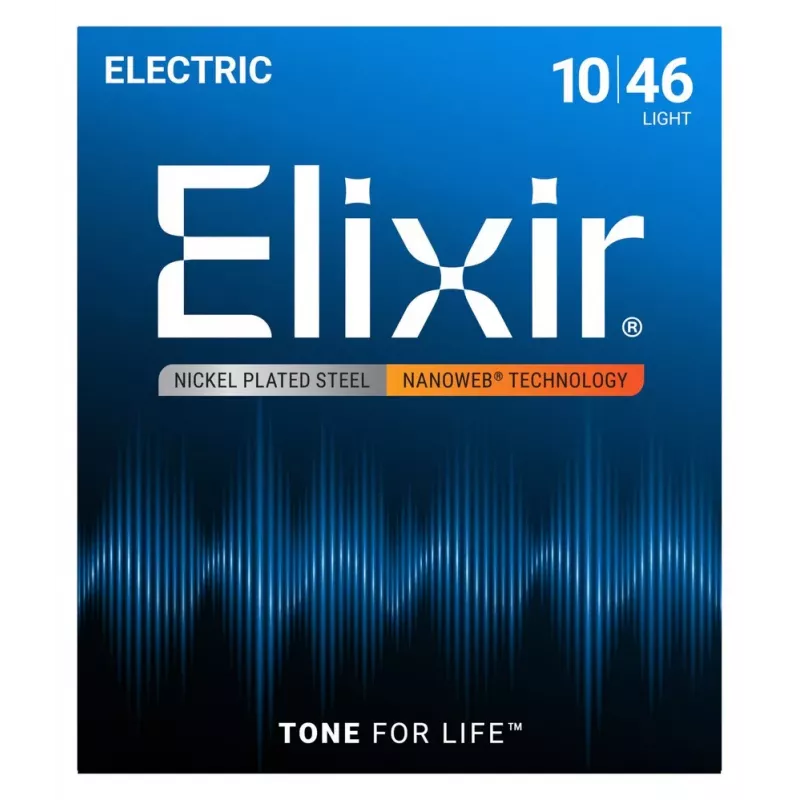 Elixir 12052 Nanoweb Light elektrische gitaarsnaren (10-46)