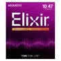 Elixir 16002 NANOWEB Phosphor Bronze Extra Light akoestische gitaarsnaren (10-47)