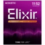 Elixir Strings 16027 Phosphor Bronze Custom Light NANOWEB akoestische gitaarsnaren (11-52)
