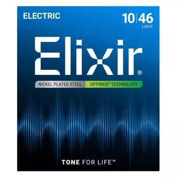 Elixir 19052 Optiweb Light elektrische gitaarsnaren (10-46)