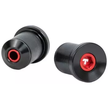 Tilt Bar Ends 22 Size - zwart - nylon composiet - paar