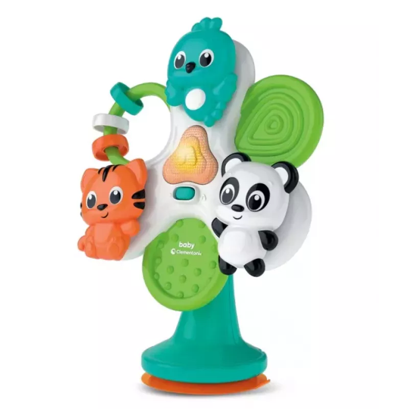 Clementoni Happy Animal Carousel Muzikale Wiegmobiel met Sterrenhemel Projector