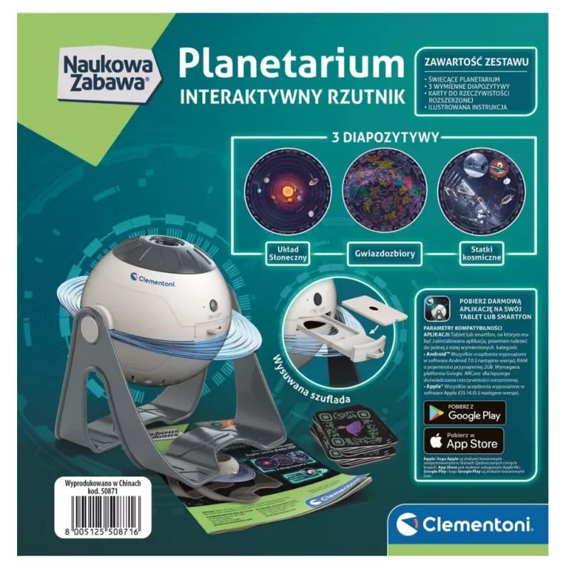 Clementoni Interactieve planetariumprojector Poolse taal 50871