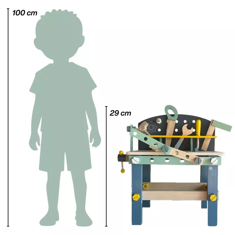 Koala Games G2595 houten werkbank met accessoires