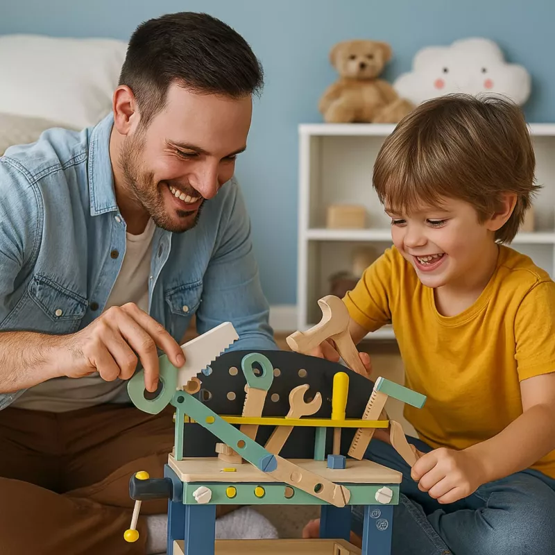 Koala Games G2595 houten werkbank met accessoires
