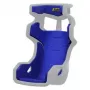 Sabelt SRX-1 Pads Kit vervangende helmkussens 20 mm schuim Royal Blue