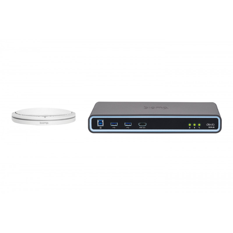 Biamp Devio SCR-20TX White conferentiehub / samenwerkingsprocessor