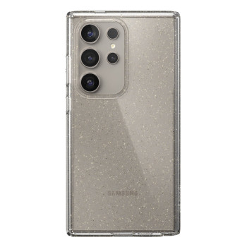 Speck Presidio Lux Glitter hoes voor Samsung Galaxy S24 Ultra (clear / gold glitter)