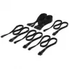 Corsair Premium Sleeved DC Cable Starter Kit voor Type-5-voedingen - zwart