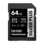 Lexar Professional SILVER PLUS SDXC 64GB geheugenkaart UHS-I U3 V30 A2