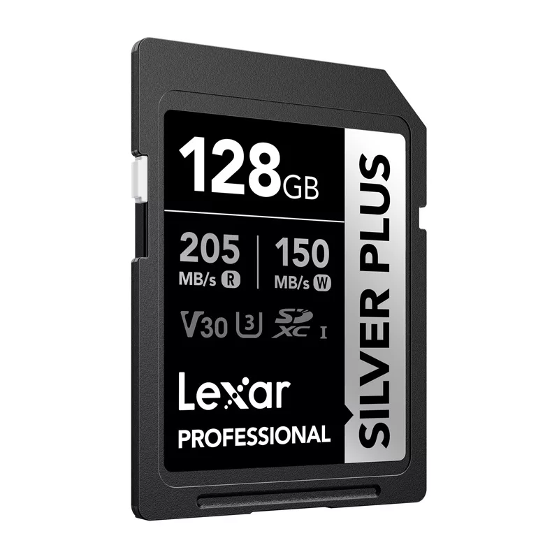 Lexar Professional SILVER PLUS SDXC 128GB geheugenkaart UHS-I U3 V30
