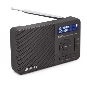 Aiwa RD-40DAB/BK zwart DAB+ & FM draagbare radio met Bluetooth