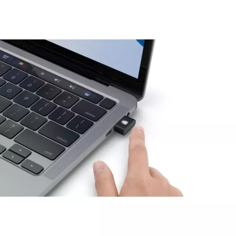 Kensington VeriMark IT 2.0 Vingerafdruklezer, USB-C, FIDO2, Windows Hello, zwart