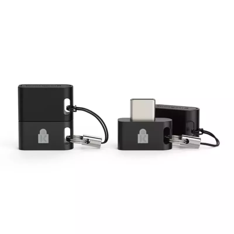 Kensington VeriMark IT 2.0 Vingerafdruklezer, USB-C, FIDO2, Windows Hello, zwart