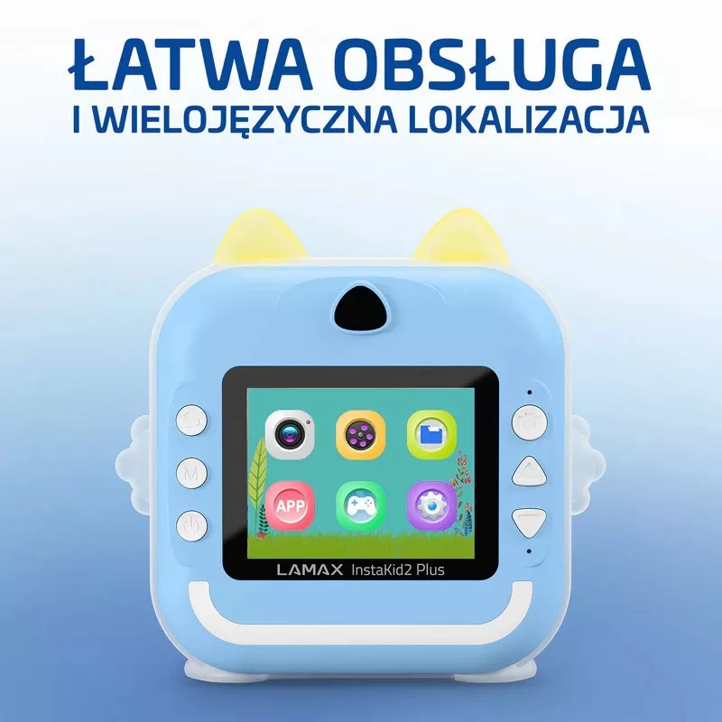 LAMAX InstaKid2 Plus kindercamera, blauw