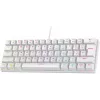Rampage PLOWERK60 blue switch witte mechanische gaming-toetsenbord 60% RGB USB-C