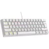 Rampage PLOWERK60 blue switch witte mechanische gaming-toetsenbord 60% RGB USB-C