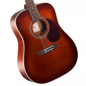 Cort Earth 70 BR akoestische gitaar - dreadnought, massief sitkasparren bovenblad, mahonie achter- en zijkanten, Natural Satin