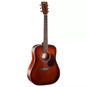 Cort Earth 70 BR akoestische gitaar - dreadnought, massief sitkasparren bovenblad, mahonie achter- en zijkanten, Natural Satin